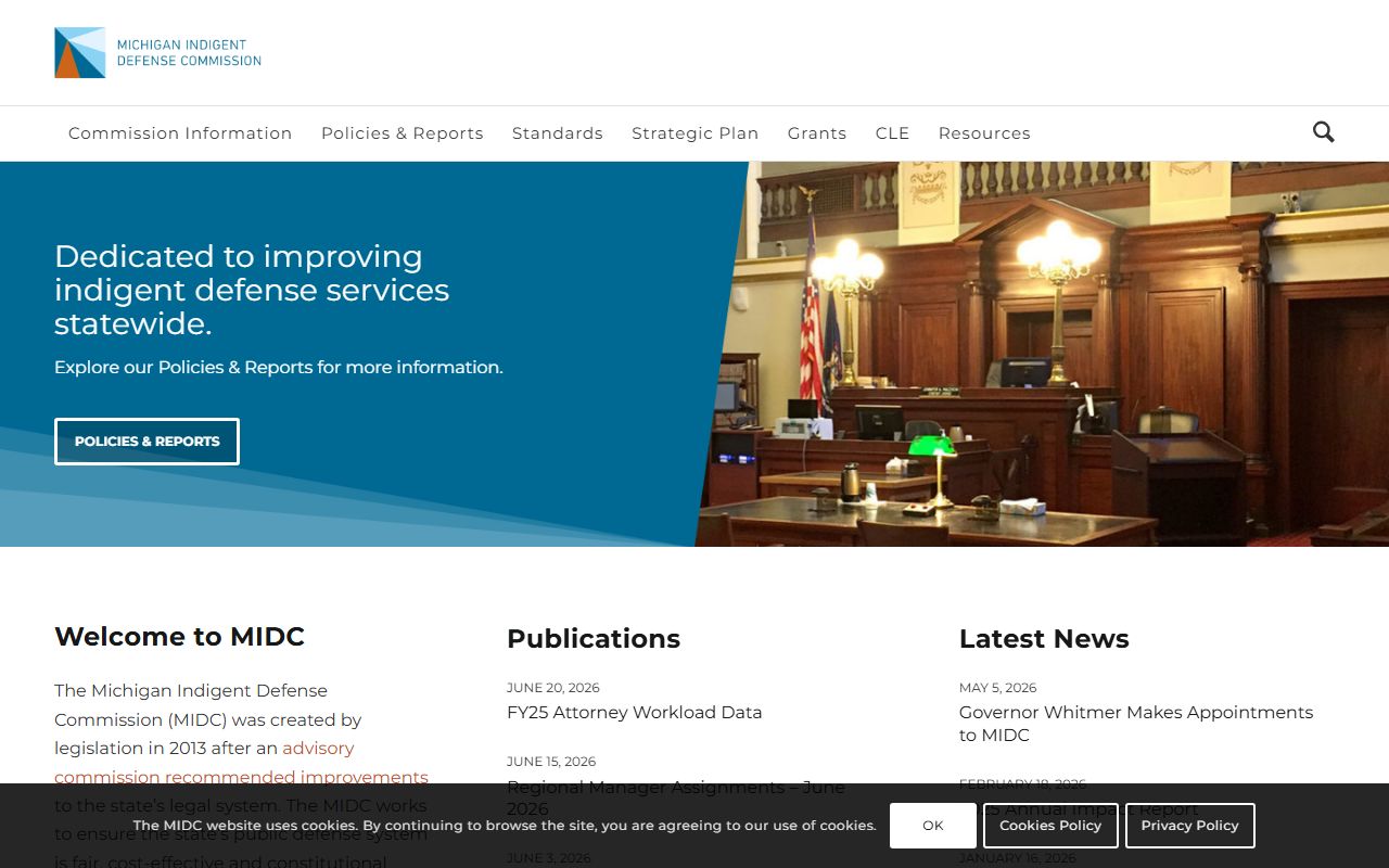 Roscommon County Circuit Court indigent defense standards for criminal case records