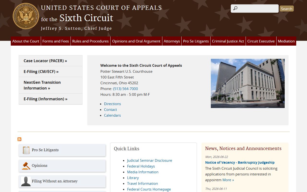 Roscommon County probate records U.S. Court of Appeals Sixth Circuit